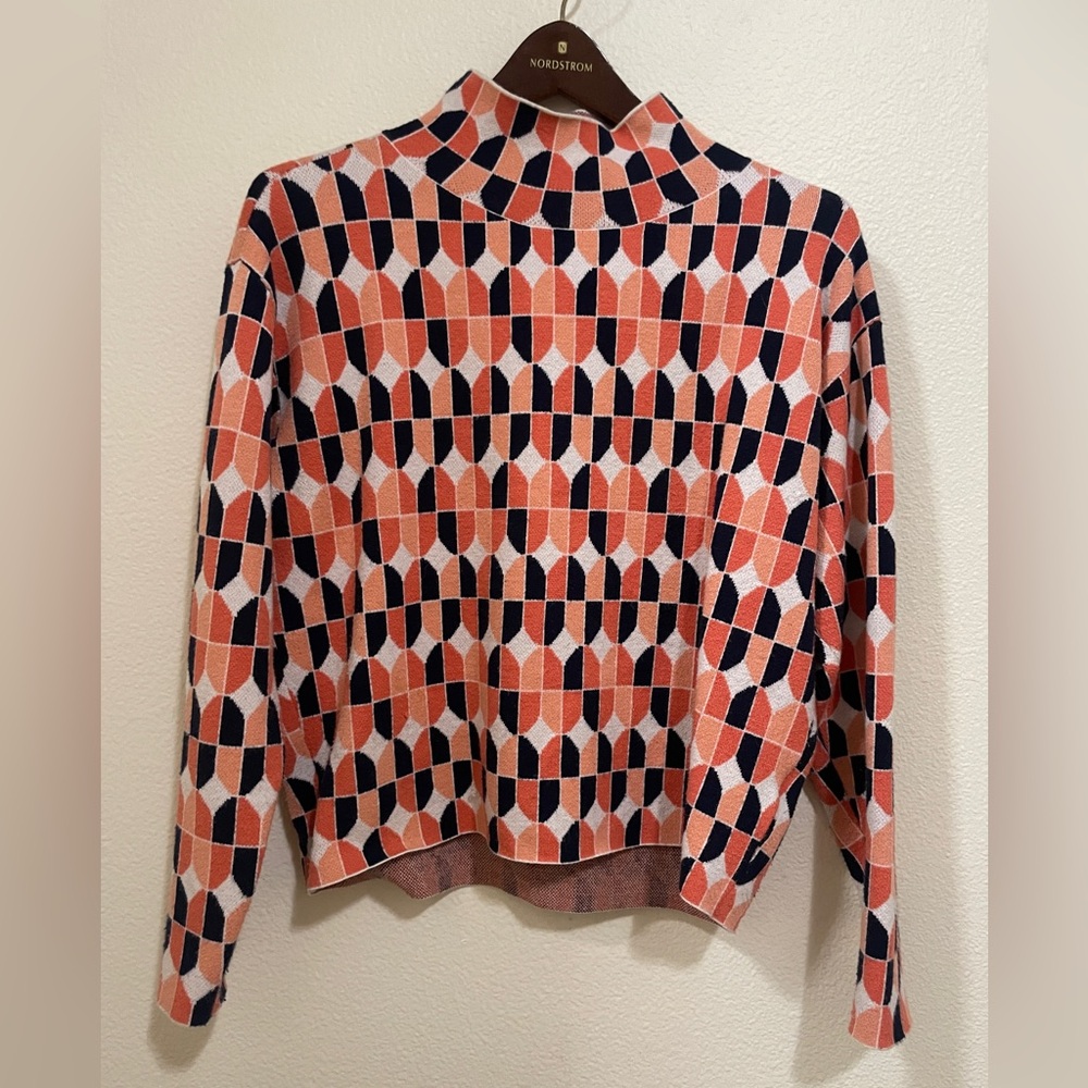 Maeve from Anthropologie geo-print top. Size x-small.